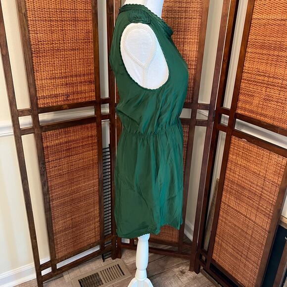 PJK Patterson J Kincaid Emerald Green Sleeveless Silk Dress Size Revolve XS - Picture 4 of 11